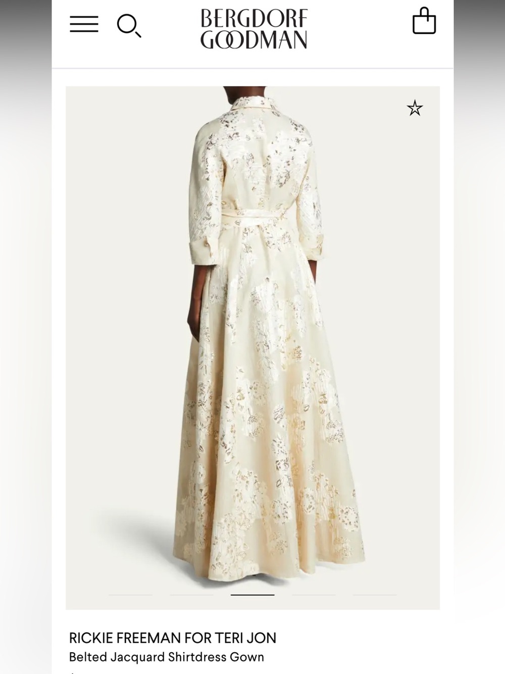 NWT Rickie Freeman for Teri Jon gown. Sz 14 - Picture 2 of 5